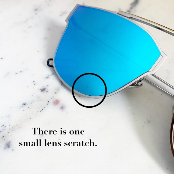 🆑 "Camilla" Sunglasses || Silver & Light Blue - Picture 7 of 9